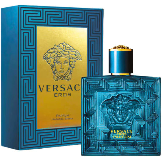 Versace Eros Parfum For Men by Versace - bottle and packaging view